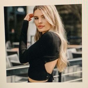 Kittenish Cropped Tie Top